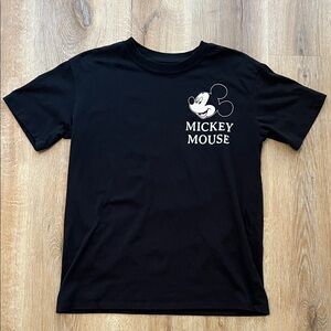 Disney Black Mickey and Minnie Mouse Women’s Graphic Tee Size S